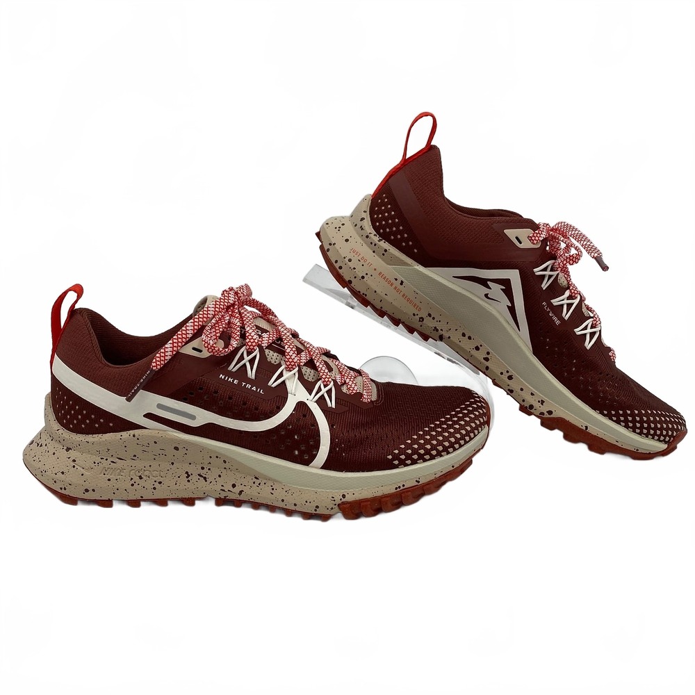 Nike Burgundy White React Pegasus Trail Sneakers | Women’s Size 6.5